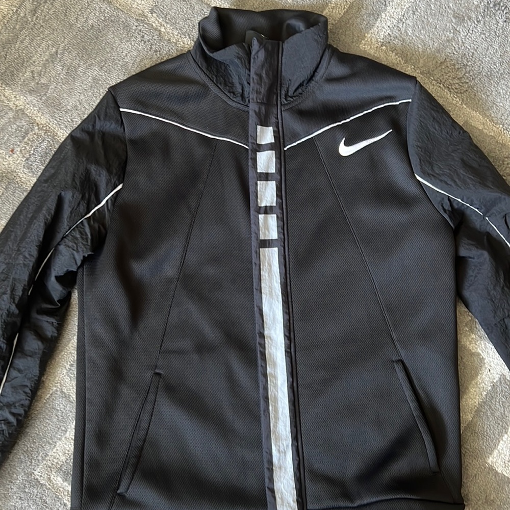 Nike Kids Jacket in Black with White Details